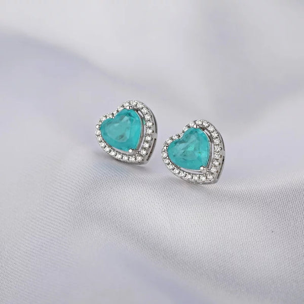 CONJUNTO DE PARAIBA TOURMALINA EN PLATA RODIADA - curacionholistica