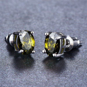 Pendientes de Peridoto en plata. - curacionholistica