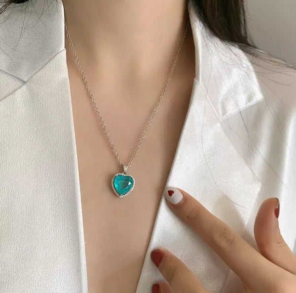 CONJUNTO DE PARAIBA TOURMALINA EN PLATA RODIADA - curacionholistica