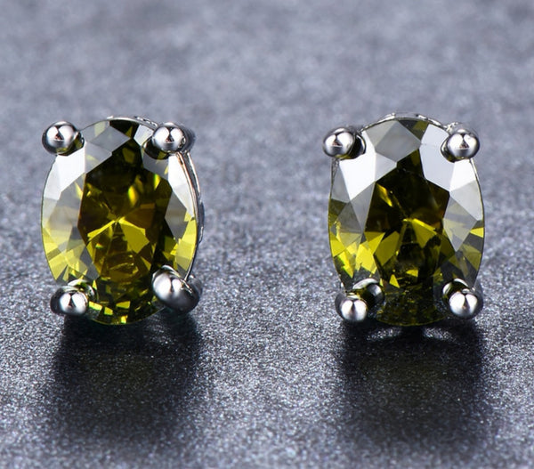 Pendientes de Peridoto en plata - curacionholistica